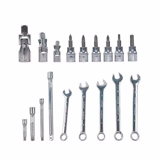 Set di chiavi a cricchetto per meccanici da 121 pezzi per auto, moto, casa